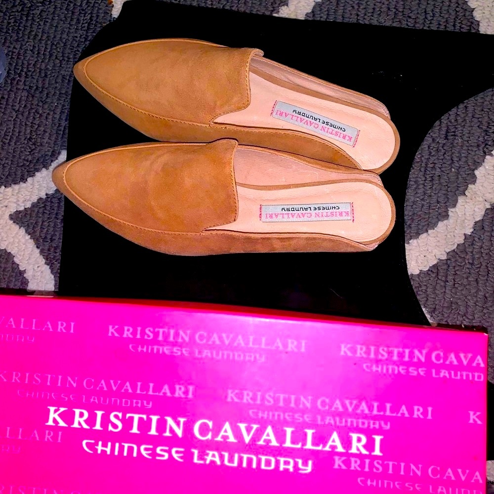 Kristin Cavallari Camel Color Shoes/Slides. Size 8  Brand New. Never Worn.